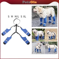 PETSOLA Dog Suspender Boots Dog Booties Leggings Paw Protector Breathable Dirtyproof