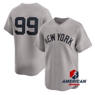 Aaron Judge New York Yankees MLB Mens Nameless Grey Baseball Jersey