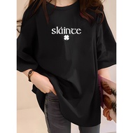 T-Shirt Women's Plus Size Leisure Wear - Oversized Comfortable Top