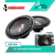 Mohawk MS-124 12" Woofer Subwoofer with/without Box 250W Car Bonnet Woofer 12 Inch