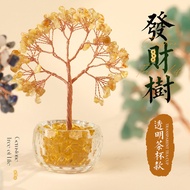 Manufacturer Wholesale Natural Crystal Tree Citrine Fortune Tree Crystal Tree of Life Lucky Tree Off