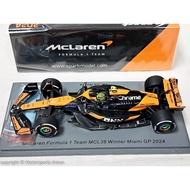 1: 43 Spark F1 2024 McLaren MCL38 4 Norris Miami First Win