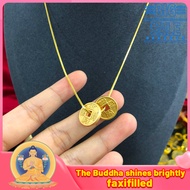 ACPT Original Design Money Coin Pendant 24K Money Amulet Lucky Necklace Men and Women Models Bring W