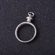 925 Sterling Silver Coin Bezel Pendant Base for 1 Cent 5 Cents 10 Cents 25 Cents 50 Cents – Unique D