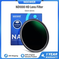 NEEWER ND1000 HD Lens Filter 10-Stop Fixed Neutral Density Multi Layer Nano Coated Ultra Slim Filter