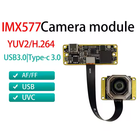 12MP IMX577 6K High-Definition Camera Module with USB 3.0 Type-C Plug-and-Play for Document Scanning