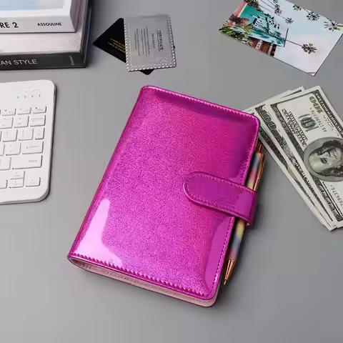 Planner Binders, A6,Leather Notebook Cover, Composition Notebook Cover Refillable, Wallet Binder, Pl