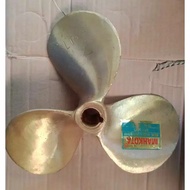 Brass propeller d3 x L200, boat propeller fan leaves 3, 3 leaves L200 as7/8 as1"
