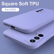 Vivo V20 Pro SE V17 V7 Plus Square Side Soft Silicone Matte case Camera Protectior Shockproof Back Cover