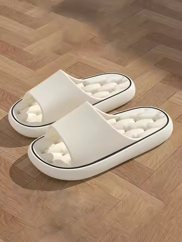 Couple Style Spring and Summer Eva Soft Thick-Soled Hollow-Out Honeycomb Massage Pattern Indoor Bath