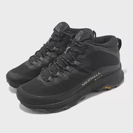 Merrell 戶外鞋 Moab Speed Mid GTX 男鞋 極致黑 防水 反光 登山鞋 ML067075