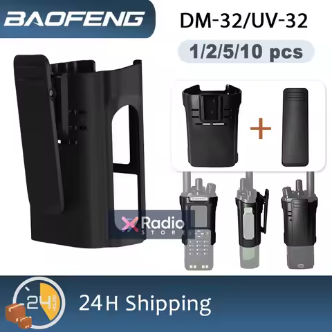 Original Baofeng UV-32 Walkie Talkie Belt Clip Carry Holster Case For UV32 DM-32 DM32 Two Way Ham Ra