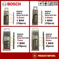BOSCH HSS-G Metal Drill Bit 3.2mm , 3.5mm , 7mm , 9mm