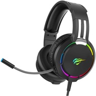 "havit RGB Wired Gaming Headset PC USB 3.5mm for XBOX / PS4/PS5 Headsets  with 50MM Driver, Surround Sound &amp; HD Micropho