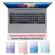 Lenovo Keyboard Cover Ideapad 3 Slim 3 15'' Ideapad 5 Slim 5 15ITL05 ideapad 3 15ALC6 ideapad 15sALC 2021 Silicone Laptop Keyboard Protector Film 15.6 Inch Air15