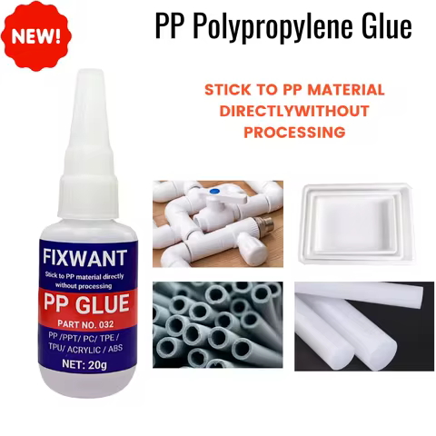 High Strength PP Polypropylene Special Glue - Strong Bonding in Seconds, Waterproof, Works on PPT/ P