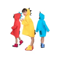 seluar hujan baju hujan budak Bahan jaket jas hujan kanak-kanak, dinosaur kecil, kuning, merah, biru