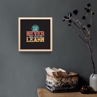 Motivational Quote Poster Wooden Frame Bedroom Wall Decoration Decor Cafe Wall Decor Bedroom