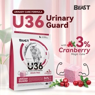 BEAST U36 Urinary 1.5kg Guard Super-Natural Premium Cat Dry Food Urinary Care Kibbles VML