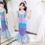 Mermaid Skirt Children Halloween Costume Girls Mermaid Princess Skirt Performance Costume Ariel Cost