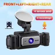 Temu New Four-Channel Four-Lens S9 Driving Recorder 4 Video Camera HD Night Vision 1080P Foreign Tra