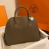 Hermès Bolide 25 étoupe Evercolor GHW