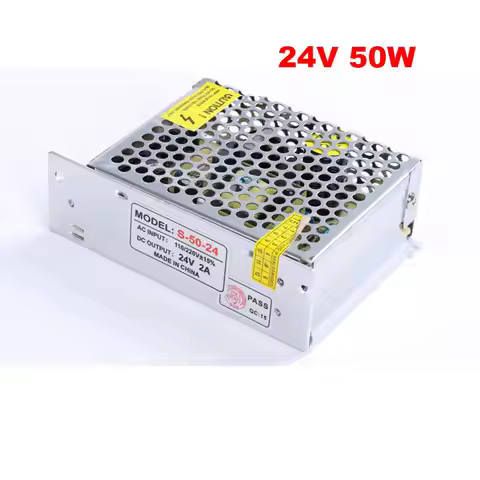 DC24V 2A 24v 50w led driver 50w led power supply,DC24V Aluminum AC 110V 220V to 24V light transforme