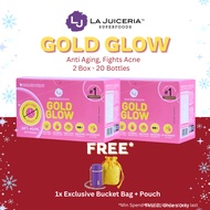 La Juiceria Gold Glow Twin Pack (20 bottles) -  Lemon Honey Tumeric Shots | Jus Kunyit Madu