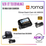70mai A200S 1080P&amp;A500S 2K &amp; A800S &amp; A810S 4K with Rear Cam 1944P Dashcam Built-in GPS Cam Car DVR Camera Global English