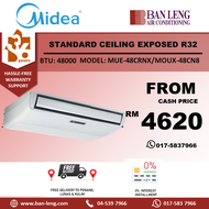 MIDEA STANDARD NON INVERTER CEILING EXPOSED R32 MUE-48CRNX/MOUX-48CN8