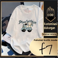 F7T-shirt Oversized Snoopy Pattern Unisex T-shirt for Men and Women