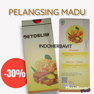 Pelangsing Madu Detoslim Penurunkan Berat Badan - Madu Detox slim Pelangsing Herbal Alami Original B