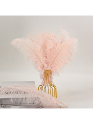 20-100入組/袋彩色鴕鳥羽毛,15-25cm長,適用於diy手工藝品、舞台表演和婚禮裝飾