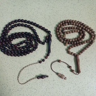 Tasbih kayu KOKKA 100 biji original from Egypt 4.5mm to 6.5mm and Length 24cm to 30cm Jenis Biji san