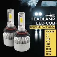 COB LED Car Headlight Headlamp 8000 Lumens S2 H1 H3 H4 H7 H10 H11 9003 9005 9006 HB3 HB4 -