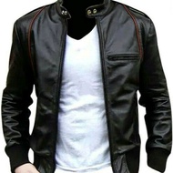 Ariel Semi Leather Jacket / Men's Leather Jacket / Ariel noah jacket / BigSize Ariel peterpan jacket