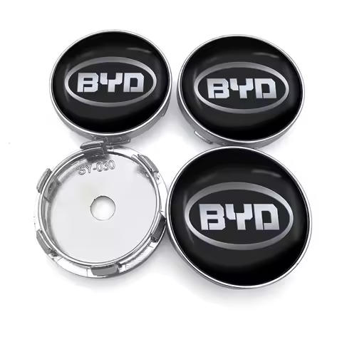 4pcs 56/60mm Car Wheel Center Covers Badge Hub Cap Accessories For BYD Qing Song Tang Yuan F3 F0 S6 