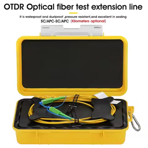 SC/APC-SC/APC OTDR Dead Zone Eliminator,Fiber Rings 500M Fiber Optic OTDR Launch Cable Box 1Km 2Km S