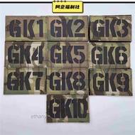 A Qi.badge Armband Cloth Badge IR Reflective Number Code Velcro Seals Call GK1-10 Army Fan Helmet Pa