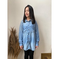 American Eagle denim shirt - Light washing (rack 32-5)