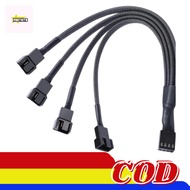PWM 4PIN SPLITTER FAN CABLE 1 TO 4 SLEEVE FAN 4 PIN FANHUB HUB