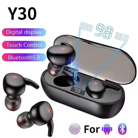 Y30 TWS Wireless Bluetooth headset 5.2 Wireless headphones Earbuds In-ear Noise Reduction Waterproof