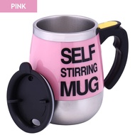 HEAT INSULATION 💖 450ml Self Stirring Mug Electric Auto Mixing Stainless Steel Cup Milk Tea Hot Choc