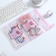 Túi zip đựng bút bóp viết heo hồng cute pig pig nhiều mẫu