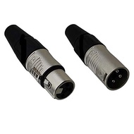 Rean RC3F /RC3M 3 Pole Female / Male XLR Cable Connector