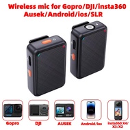 K66 Wireless Microphone For AUSEK S60TR,S60ER,Q80TR,S9R/M40TR  Action Camera / DJI Action 3 4,5pro /