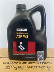 น้ำมันเกียร์ โตโยต้า Atf(ws) โฉมใหม่ แท้100%ขนาด4ลิตรแถมแหวนถ่าย1ตัว