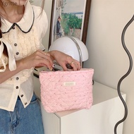 Candy Candy Cosmetic Bag Storage Bag Dumpling Bag Dumpling Bag Dumpling Cosmetic Bag Storage Bag Mini Cosmetic Bag Candy Cosmetic Bag Cute Bunny Love Quilting Large-Capacity Cosmetic Bag Portable Storage Bag Outing Travel