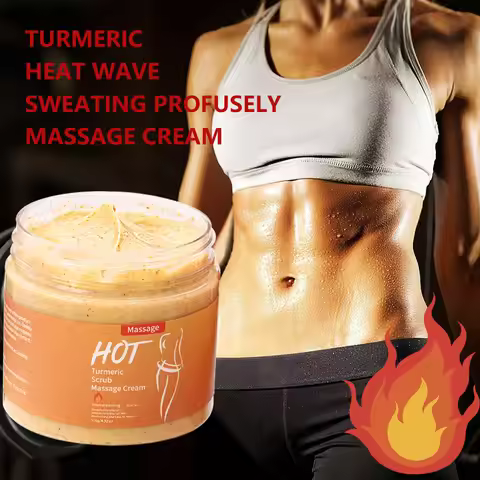 Turmeric Massage Scrub Whitening and Exfoliating Massage, Heating Cream, Exercise Firming Walnut She