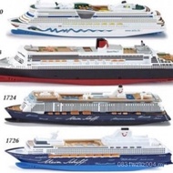 Alloy Cruise Wheel Cruise Toy Large Passenger Ship Queen Model Mary Deluxe Speedboat HWEP